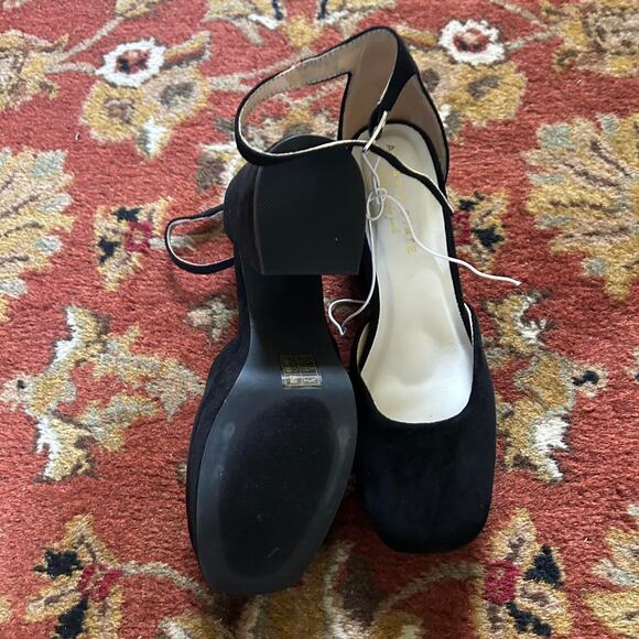 Altard state black vegan leather platform heels - Picture 3 of 4